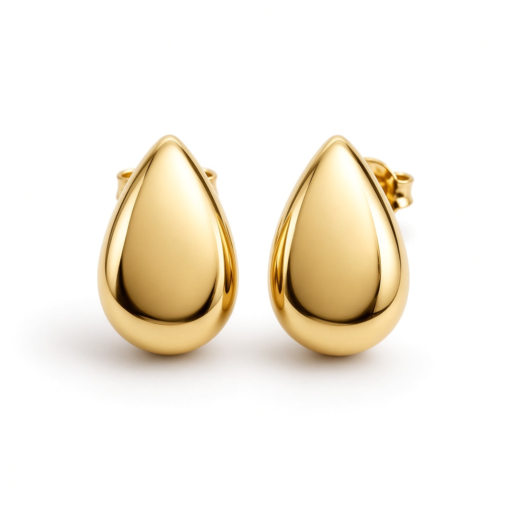 Gold earrings